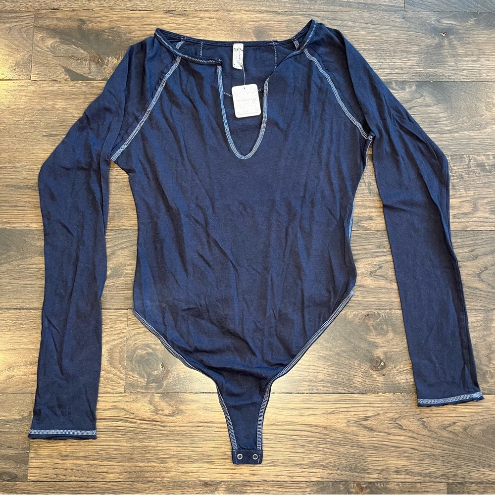 NWT Free People Intimately Long Sleeve Bodysuit